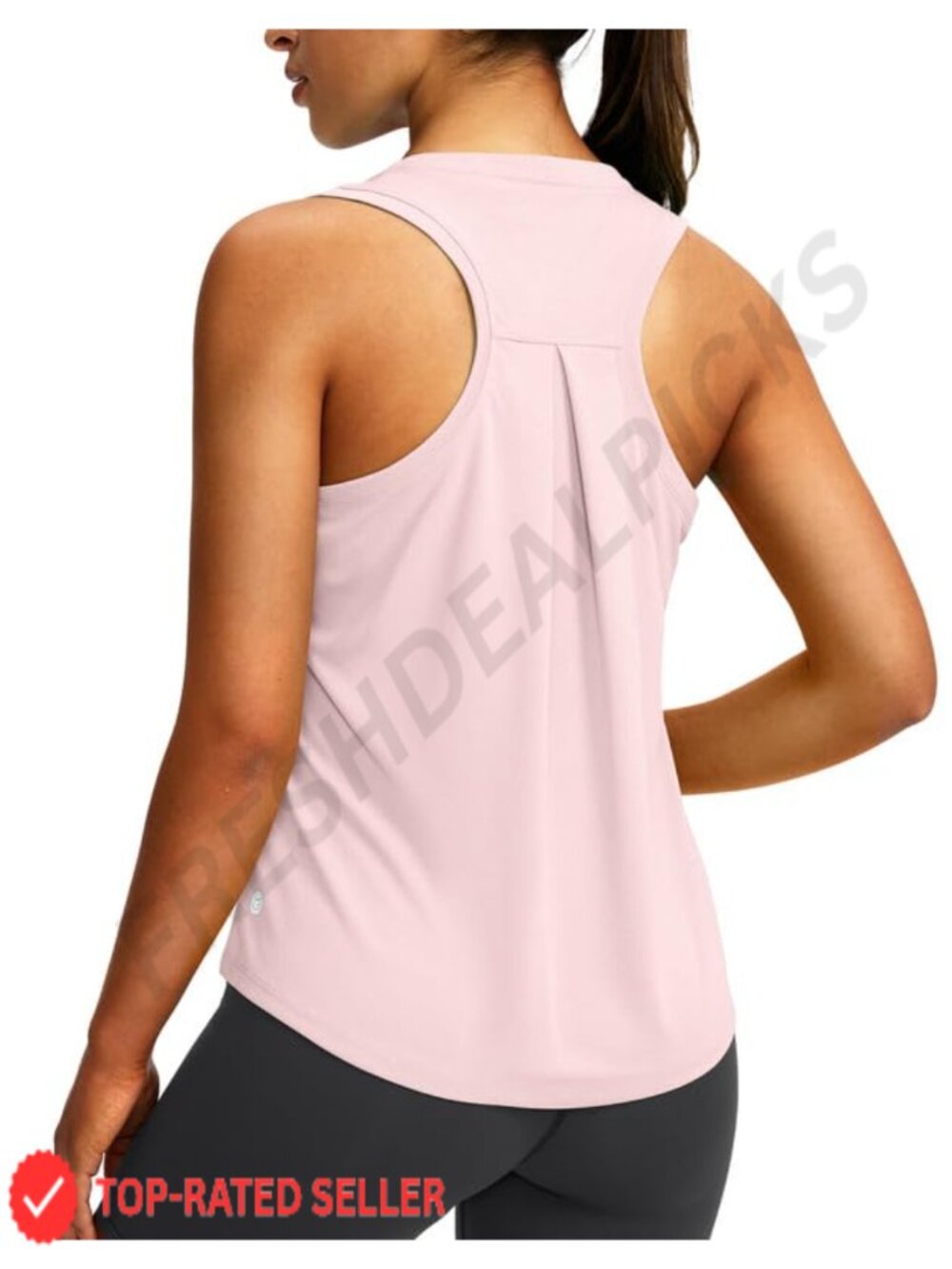 Women's Racerback Athletic Tank Top Workout Yoga Gym Top